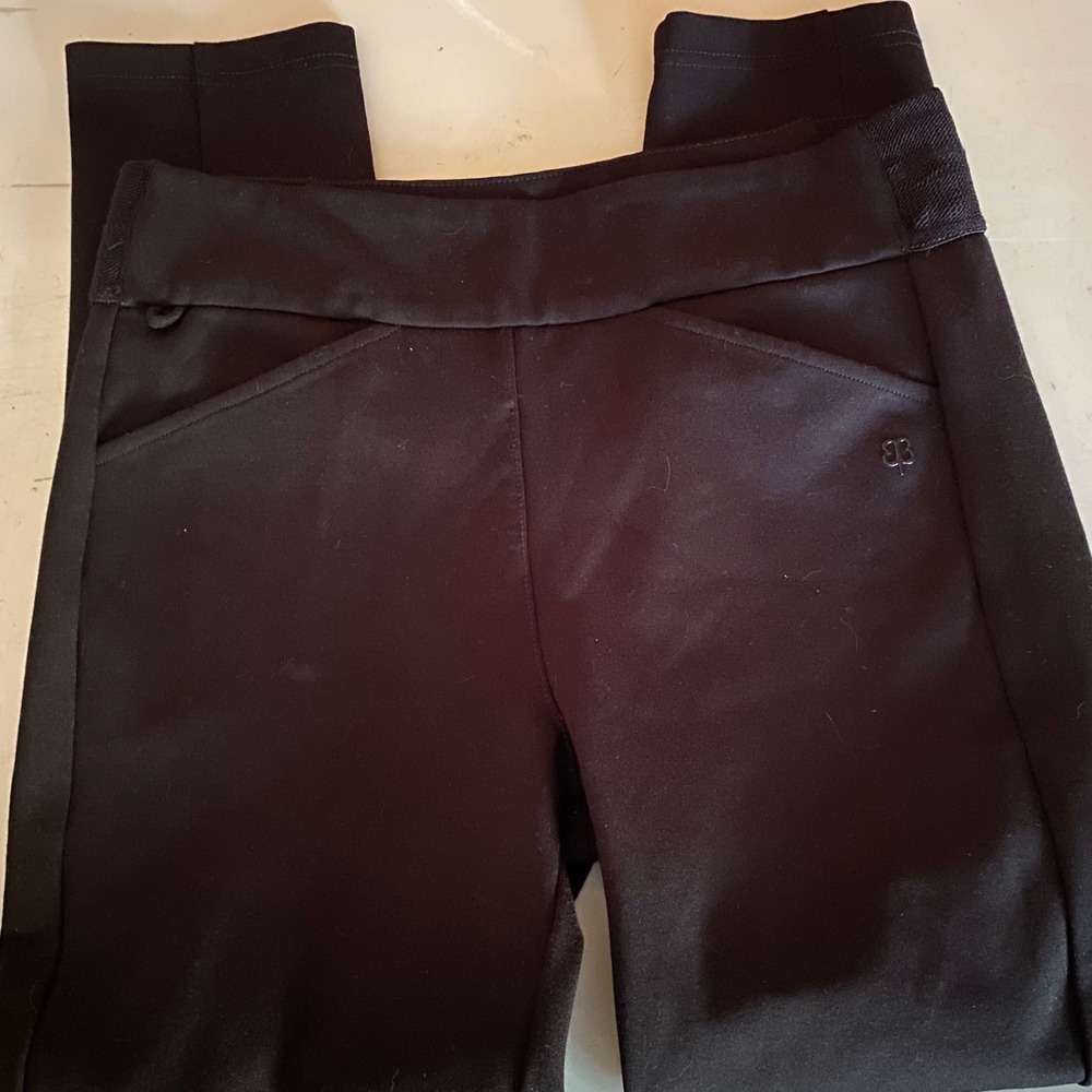 Betabrand Dress Pant Yoga Pants Black Petite Medium Pockets Stretch Office